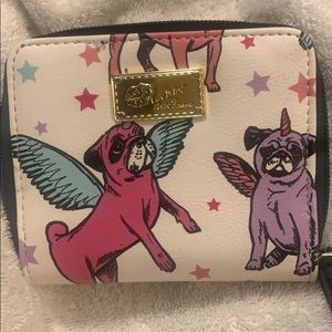 BETSEY JOHNSON PUG UNICORN WALLET BRAND NEW!!!